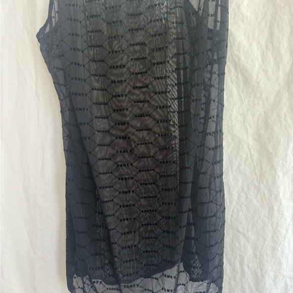 Savage X Fenty sheer black lingerie dress Size Large - Picture 10 of 14